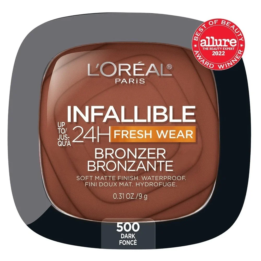 L'OREAL Paris Infallible 24H Fresh Wear Soft Matte Bronzer #500 Dark